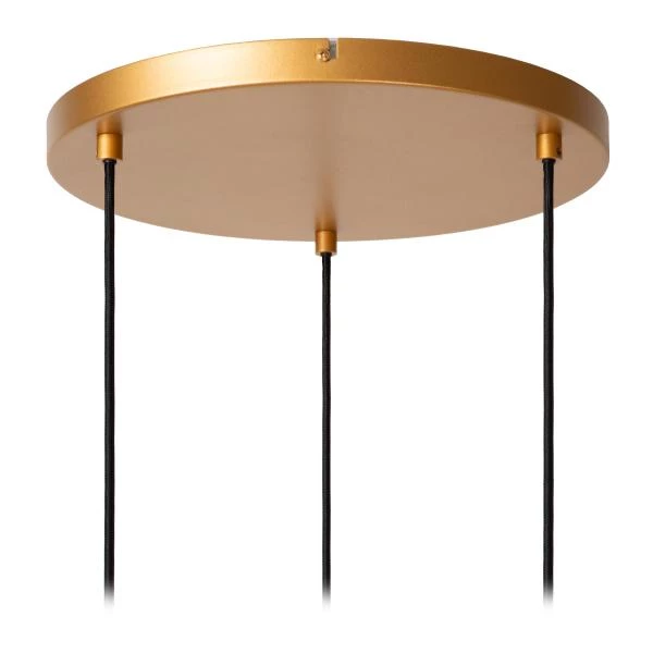 Lucide GUNHILD - Pendant light - 3xE27 - Transparant - detail 3